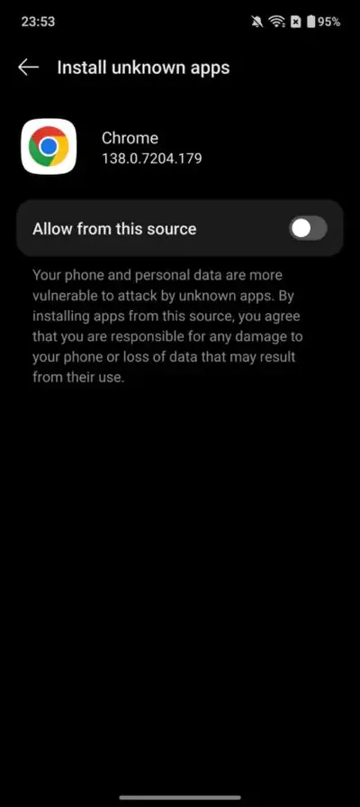 Installing an app on an Android phone